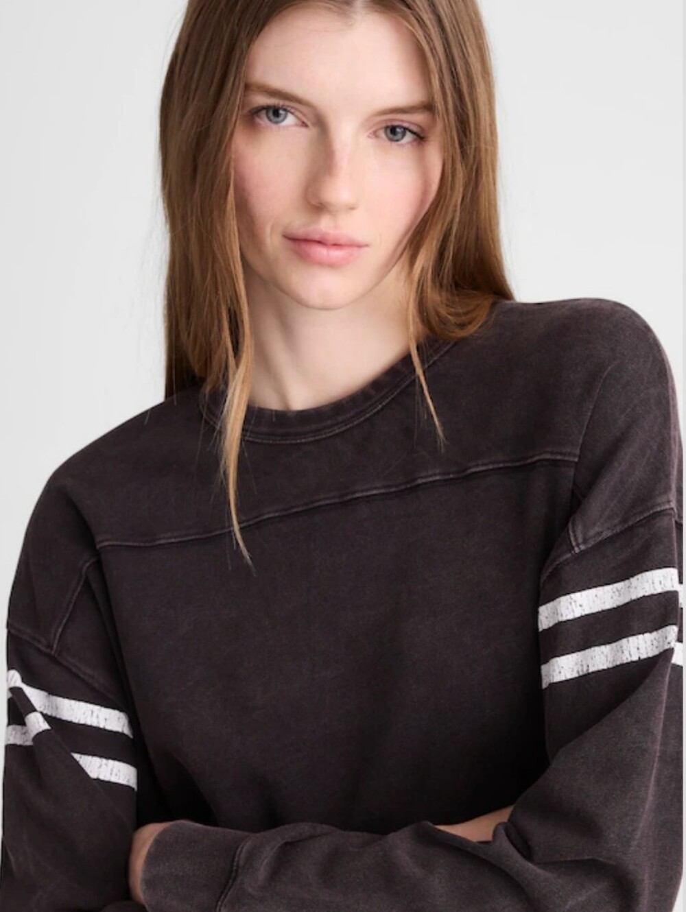 Madewell The Relaxed Crewneck Long Sleeve Tee NZ369 Size M - Picture 2 of 7